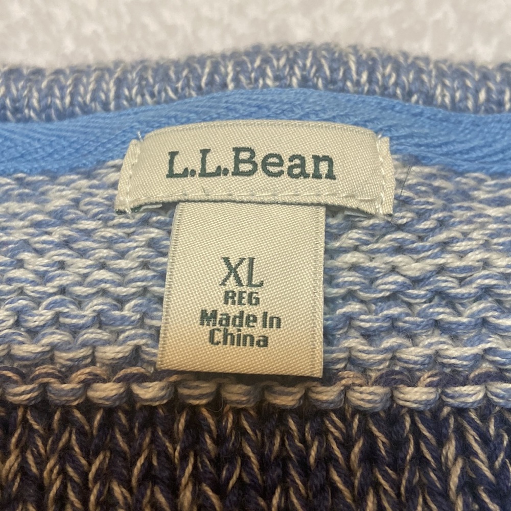 L.L.Bean Size XL NWOT Size XL Cotton Sweater - Picture 7 of 7
